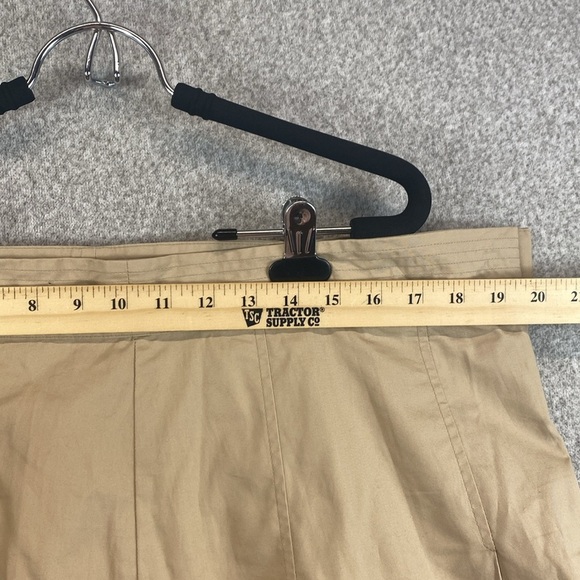 Banana Republic pleated skirt size 18 mini to midi tan pickle ball preppy golf - Picture 3 of 9